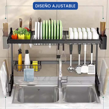 Escurridor de Trastos de Acero Inoxidable